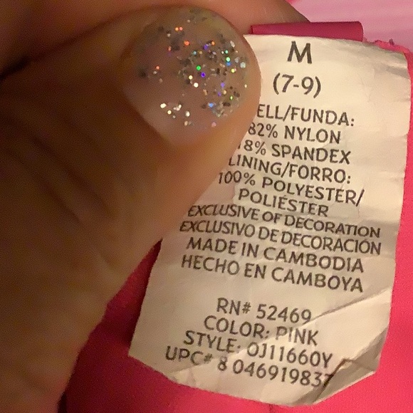 OP bikini bottom string hot pink buttery material size Med great condition - Picture 8 of 9